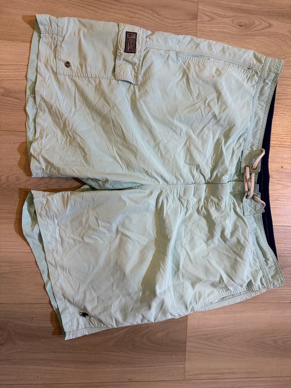 Polo Ralph Lauren Traveler Swim Trunks Mens XXL Mint Green Mesh Lined